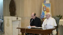 Pope Francis and Mons. Paolo Braida during the Sunday Angelus address, Nov. 26 | Vatican Media