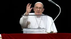 Speaking in his Angelus address on March 3 about the Israel-Hamas war, Pope Francis made an emotional plea for negotiations to reach a deal that both frees the hostages immediately and grants civilians access to humanitarian aid. | Credit: Vatican Media