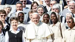 Pope Francis at the general audience Sept. 11, 2019. / Daniel Ibanez / CNA