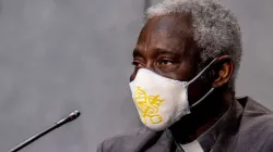 Cardinal PeterTurkson, prefect of the Dicastery for Promoting Integral Human Development, at a Vatican press conference July 7, 2020. Credit: Daniel Ibáñez/CNA.