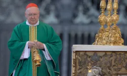 Cardinal Kevin Farrell celebrates Mass for the World Meeting of Families 2022 on June 25, 2022. / Credit: Daniel Ibañez/CNA