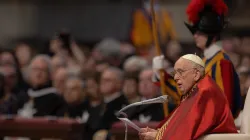 Pope Francis celebrated Mass on the solemnity of Sts. Peter and Paul, June 29, 2023, where he also blessed the pallia for new archbishops. / Credit: Daniel Ibañez/CNA