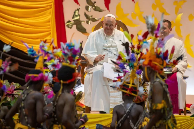 Pope Francis visits the Caritas Technical Secondary School in Port Moresby, Papua New Guinea, Sept. 7, 2024.