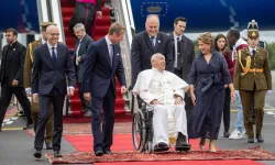 Pope Francis arrives at Luxembourg Airport on Thursday, Sept. 26, 2024, the first stop in a four-day tour of Luxembourg and Belgium, two historically Christian countries in Europe, both of which are experiencing steep declines in religious adherence amid the spread of secularization. / Credit: Daniel Ibañez/CNA