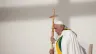 Pope Francis prays during Mass at King Baudouin Stadium in Brussels, Belgium, Sunday, Sept. 29, 2024 / Credit: Daniel Ibáñez/CNA