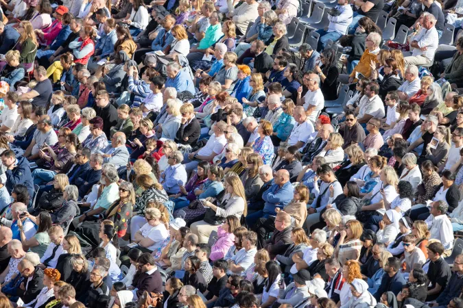 Thousands of faithful participate in Mass with Pope Francis to open the second assembly of the Synod on Synodality on Oct. 2, 2024, in St. Peter’s Square.