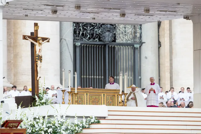 Pope Francis celebrates Mass to open the second assembly of the Synod on Synodality on Oct. 2, 2024, in St. Peter’s Square.