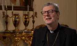 Cardinal Claudio Gugerotti, prefect of the Vatican’s Dicastery for the Eastern Churches, speaks with EWTN News during an interview at the Vatican on Dec. 11, 2024. / Credit: EWTN News