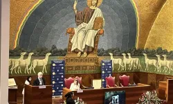 Dr. Todd Ovokaitys speaks at the World Changers Ethical & Innovation Summit at the Pontifical Lateran University in Vatican City, Nov. 26, 2024 / Credit: Courtney Mares/CNA