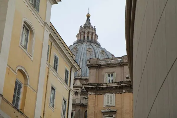 A view of St. Peter's Cupola from Casa Santa Marta. Credit: Bohumil Petrik/CNA.