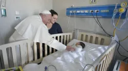 Pope Francis visits the Bambino Gesù di Palidoro hospital in Rome, Italy, on Jan. 5, 2018. Credit: Vatican Media.