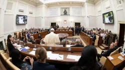 Pope Francis visits the Pontifical Academy of Sciences at the Vatican, May 27, 2019. Credit: Vatican Media/CNA.