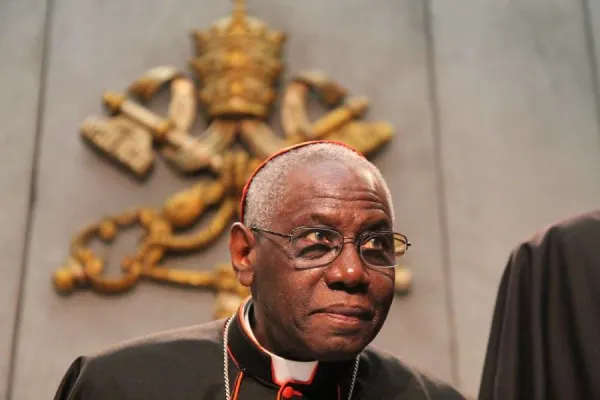 Cardinal Robert Sarah, prefect of the Congregation for Divine Worship and the Discipline of the Sacraments. Credit: Bohumil Petrik/CNA