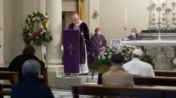 Funeral of Dr. Fabrizio Soccorsi Jan. 26, 2021. Credit: Vatican Media/CNA.