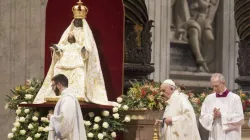 Pope Francis celebrates Mass for Solemnity of Mary, Mother of God Jan. 1, 2020. Credit: Pablo Esparza/CNA.