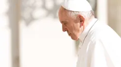 Pope Francis in St. Peter's Square March 14, 2018. Credit: Daniel Ibanez/CNA.