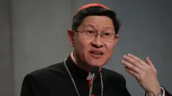 Cardinal Tagle at the Synod of Bishops on October 9, 2015. Credit: Daniel Ibanez/CNA.