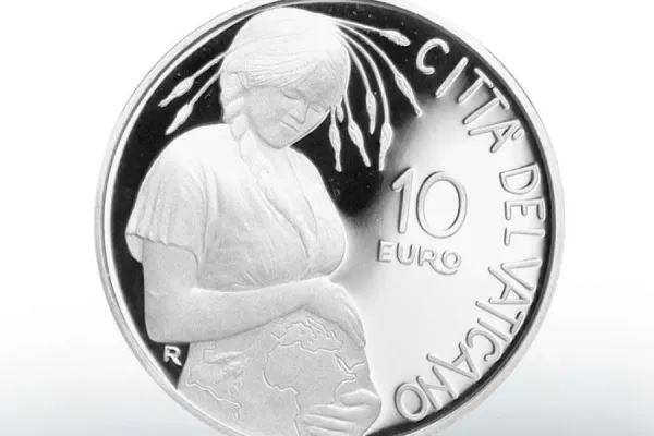 New Vatican Coin Depicts "mother carrying the earth in her womb"