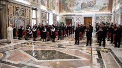 Pope Francis holds an audience with members of the Pontifical Mexican College at the Vatican March 29, 2021. / Vatican Media