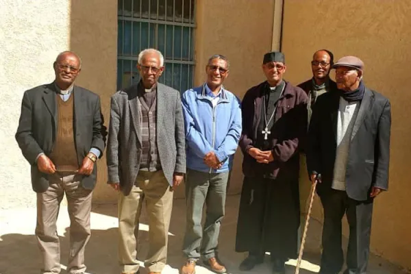 Members of the delegation by the Catholic Bishops’ Conference of Ethiopia (CBCE) who paid a solidarity visit to the Tigray region from January 12-14. / Courtesy Photo