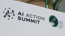 The Artificial Intelligence (AI) Action Summit takes place at the Grand Palais in Paris on Feb. 10–11, 2025. / Credit: LUDOVIC MARIN/AFP via Getty Images