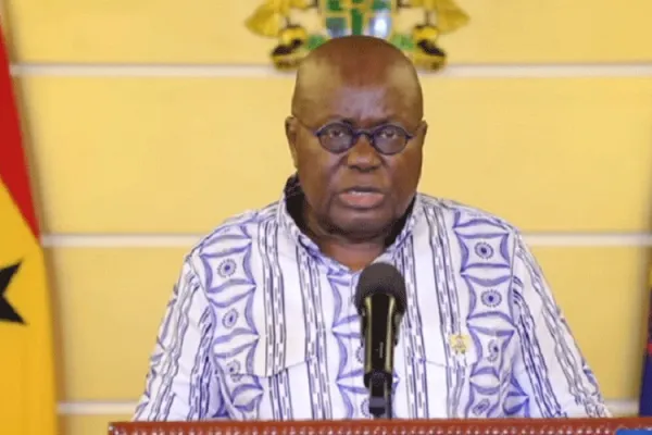 Ghana’s President Nana Akufo-Addo during his 14th address to the nation on Sunday, July 26.