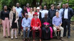 Bishop George Desmond Tambala, O.C.D., of Zomba with members of the Catholic Commission for Justice and Peace (CCJP) at the Launch of the Albinism Awareness Campaign on November 27, 2019. / CCJP