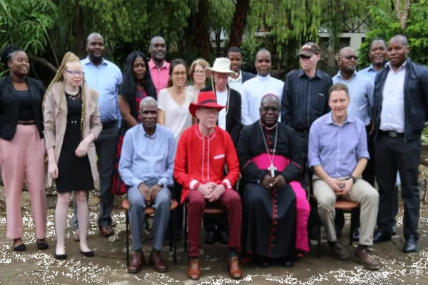 Bishop George Desmond Tambala, O.C.D., of Zomba with members of the Catholic Commission for Justice and Peace (CCJP) at the Launch of the Albinism Awareness Campaign on November 27, 2019. / CCJP