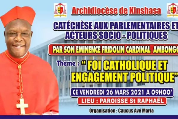 Catholic Politicians in DR Congo Cautioned against Social Vices, Partisan Interests