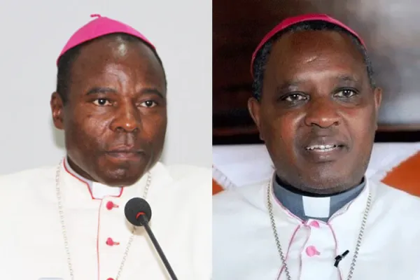 Bishop Luzizila Kiala (left) of Angola’s appointed Archbishop of Angola's Malanje Archdiocese and  Antoine Cardinal Kambanda (right) of Rwanda’s Kigali Archdiocese named a member to the Vatican’s Congregation for Catholic Education. Credit: Courtesy Photo