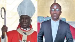 Archbishop Philip Anyolo (left) and Msgr. Estêvão Binga (right). Credit: Courtesy Photo