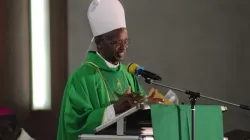 Richard Kuuia Cardinal Baawobr, speaking at the conclusion Mass of their 19th Plenary Assembly at the Holy Spirit Cathedral of the Archdiocese of Accra on 31 July 2022. Credit: ACI Africa