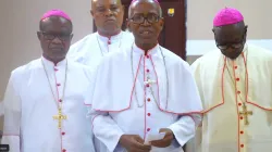 Some of the Bishops of the Owerri/Onitsha Ecclesiastical Provinces during the presentation of their message. Credit: Courtesy Photo