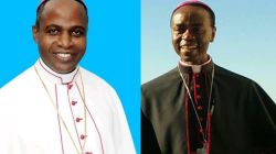 Bishop Eusebius Alfred Nzigilwa (Left) Bishop of Mpanda Diocese in Tanzania and Bishop Emmanuel Dassi Youfang (Right) Bishop of Bafia Diocese in Cameroon, appointed by Pope Francis Wednesday, May 13, 2020.