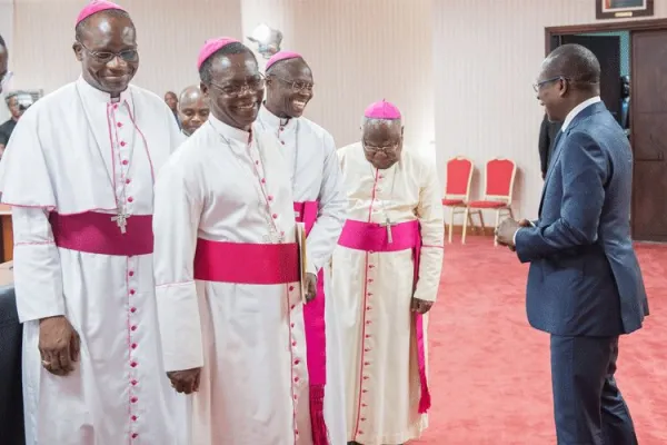 Catholic Bishops in Benin with President Patrice Talon.