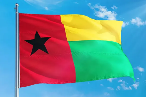 The flag of Guinea-Bissau. Credit: Shutterstock.com