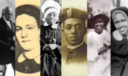 From left to right: Venerable Pierre Toussaint, Venerable Henriette Delille, Venerable Mother Mary Lange, Venerable Father Augustus Tolton, Servant of God Julia Greeley, Servant of God Sister Thea Bowman. / Credit: Public Domain, via Wikimedia Commons; Public Domain, via Wikimedia Commons ; Public Domain, via Wikimedia Commons; Public Domain, via Wikimedia Commons; Archdiocese of Denver, Public Domain, via Wikimedia Commons; Courtesy of the Franciscan Sisters of Perpetual Adoration