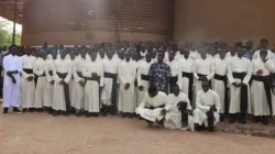 Recently arrived seminarians in Burkina Faso with new cassocks. / Credit: Aid to the Church in Need