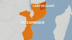 Map showing the troubled region of Cabo Delgado in Mozambique. Credit: Courtesy Photo