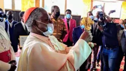 Laurent Cardinal Monsengwo Pasinya after receiving the Bakanja-Kimbangu Grand Citizen Merit Award. / Archdiocese of Kinshasa