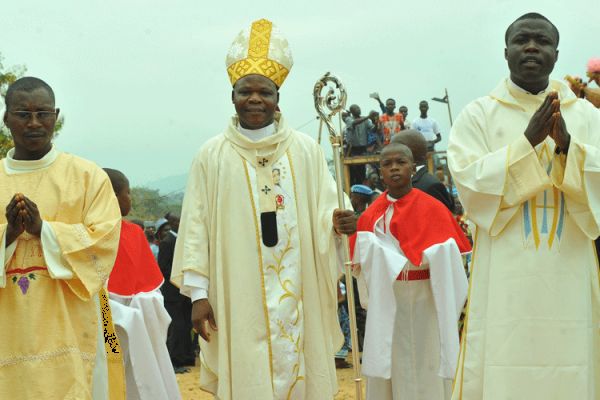 Dieudonné Cardinal Nzapalainga, Archbishop of Bangui, CAR, during Closing  Mass of Annual Pilgrimage to the Shrine of Our Lady of Ngoukomba, Saturday, December 7, 2019 / ACI Africa