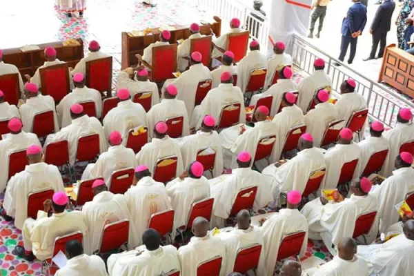 Members of the Catholic Bishops’ Conference of Nigeria (CBCN) at the end of their 2022 second Plenary Assembly in Nigeria’s Orlu Diocese. Credit: CBCN