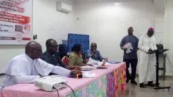 Bishop Luka Sylvester Gopep addresses participants during the annual meeting of the Family, Health and Human Life Unit (FHLU) of the Catholic Bishops’ Conference of Nigeria (CBCN). Credit: Courtesy Photo