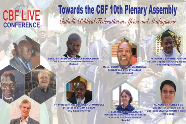 Poster announcing the virtual conference organized by the Catholic Biblical Federation (CBF). / Catholic Biblical Federation (CBF)