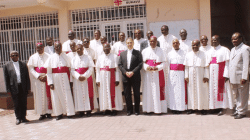 Bishops of the Episcopal Conference of the Democratic Republic of Congo (CENCO) with the Apostolic Nuncio in DRC, Archbishop Ettore Balestrero.