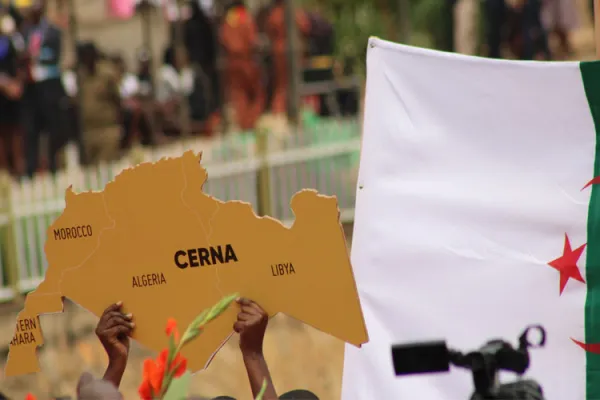 Placard representing the Regional Episcopal Conference of North Africa (CERNA) during SECAM Golden Jubilee in Kampala, Uganda 28.07.2019 / ACI Africa/Fr. Don Bosco