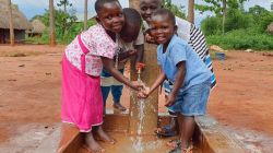 A tap providing portable water in the Diocese of Shinyanga, Tanzania.