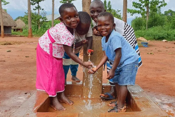A tap providing portable water in the Diocese of Shinyanga, Tanzania.