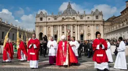 Pope Francis celebrates Palm Sunday in St. Peter’s Square, April 14, 2019. Vatican Media.