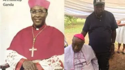 Fr. Peter Konteh with late Archbishop Emeritus Joseph Henry Ganda. Credit: Fr. Peter Konteh/Facbook